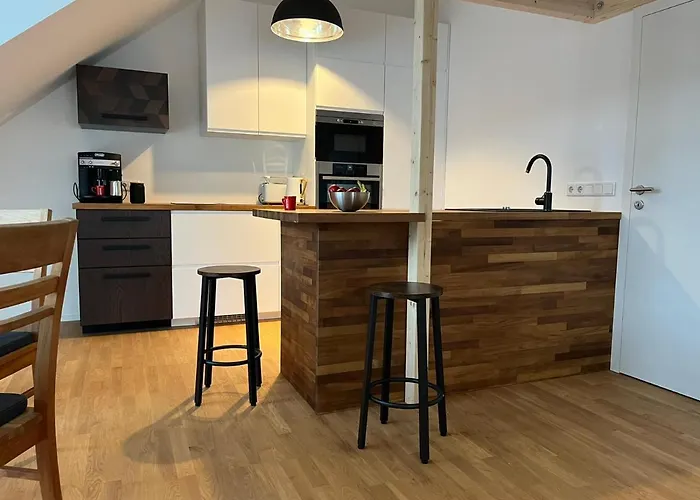 Traumhafte Neue Dachterrassenwohnung Am Soyener Apartmán *